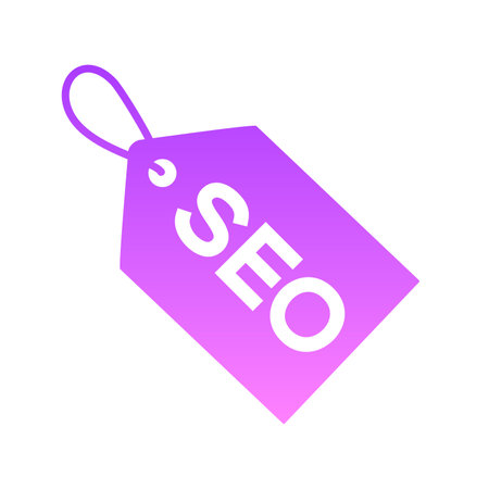 SEO Glyph Gradient Icon pictogram symbol visual illustrationのイラスト素材