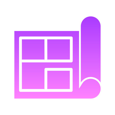 Planning Glyph Gradient Icon pictogram symbol visual illustrationのイラスト素材