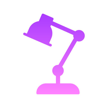 Table Lamp Glyph Gradientのイラスト素材
