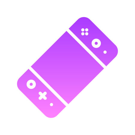 Gaming Console Glyph Gradient Icon pictogram symbol visual illustrationのイラスト素材