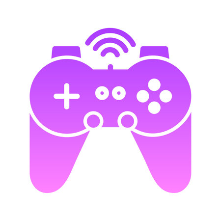 Play Station Glyph Gradient Icon pictogram symbol visual illustration