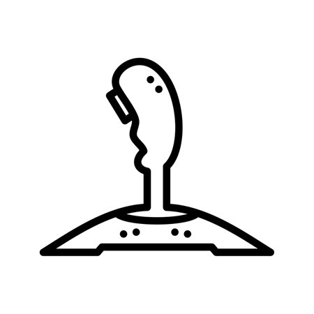 Joystick Glyph Icon pictogram symbol visual illustrationのイラスト素材