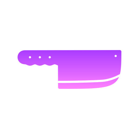Meat Cleaver Glyph Gradient Icon pictogram symbol visual illustrationのイラスト素材