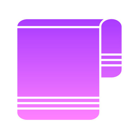 Kitchen Napkin Glyph Gradient Icon pictogram symbol visual illustrationのイラスト素材