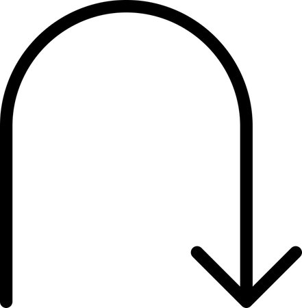 Arrow Line Icon pictogram symbol visual illustrationのイラスト素材