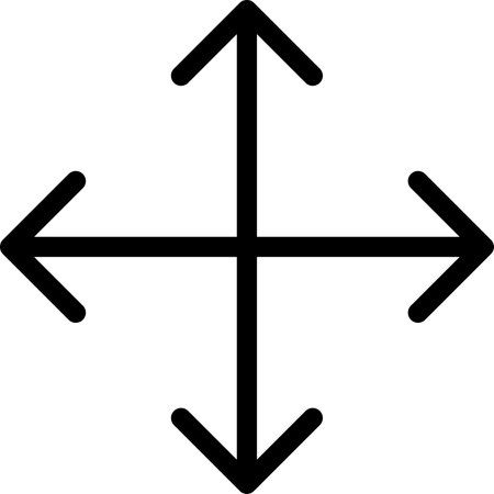 Arrow Line Icon pictogram symbol visual illustrationのイラスト素材