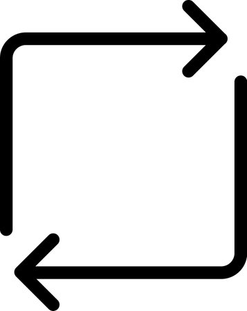 Arrow Line Icon pictogram symbol visual illustrationのイラスト素材