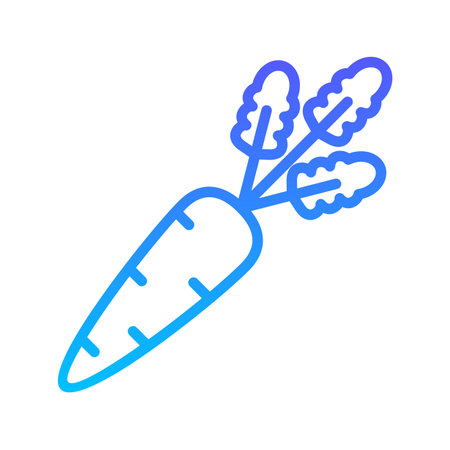 Carrot Line Gradient Icon pictogram symbol visual illustrationのイラスト素材