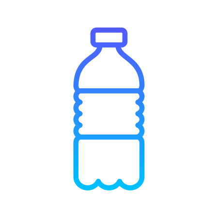 Bottle Line Gradient Icon pictogram symbol visual illustrationのイラスト素材