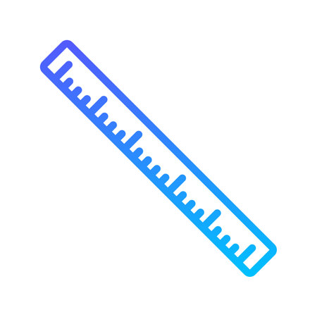 Ruler Line Gradient Icon pictogram symbol visual illustrationのイラスト素材
