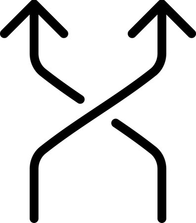 Arrow Line Icon pictogram symbol visual illustrationのイラスト素材