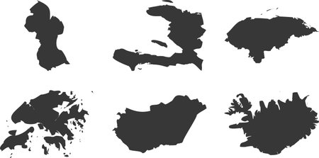 World Maps Icon pictogram symbol visual illustration Setのイラスト素材