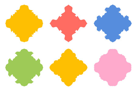 Islamic Amblem Design Glyph Black Filled silhouettes Design pictogram symbol visual illustration Setのイラスト素材
