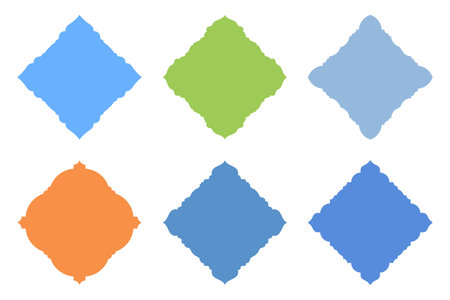 Islamic Amblem Design Glyph Black Filled silhouettes Design pictogram symbol visual illustration Setのイラスト素材