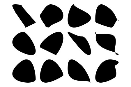 Abstract Blobs Fluid Liquid Shapes symbol visual illustration Setのイラスト素材