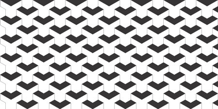 Geometric Seamless Pattern minimal wrapping background contemporary abstract designのイラスト素材