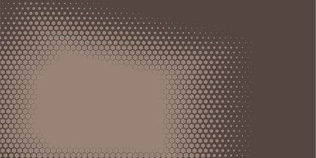 Geometric abstract Hexagon Two Color Background, Geometric abstract wallpaper in two color Hexagons of two shades are scattered diagonally from the lower left corner to the upper right cornerのイラスト素材