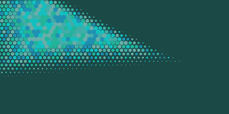 Abstract Hexagon Pattern Geometric multi Color Background, Geometric abstract wallpaper in two color...