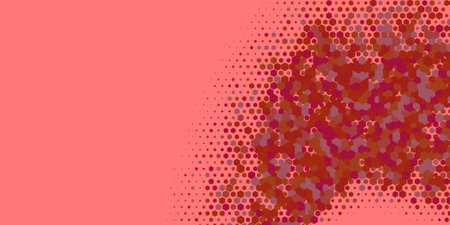 Geometric Multi size Hexagon multi Color Background, Geometric abstract wallpaper in two color...