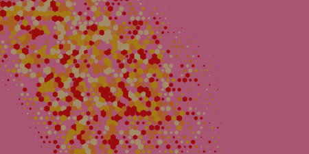 Geometric Multi size Hexagon multi Color Background, Geometric abstract wallpaper in two color...