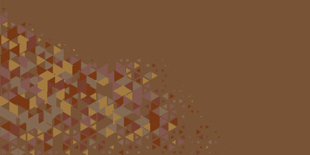 Abstract Triangle colorful background or wallpaper with polygons variety of triangular shapes and colors, triangles or concave geometrical shapes with Copy space soft colorのイラスト素材