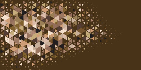 Abstract Triangle colorful background or wallpaper with polygons variety of triangular shapes and...