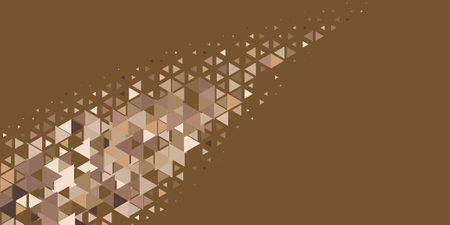 Abstract Triangle colorful background or wallpaper with polygons variety of triangular shapes and colors, triangles or concave geometrical shapes with Copy space soft colorのイラスト素材