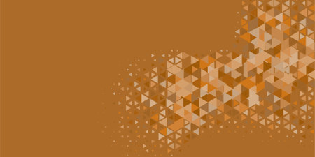 Abstract Triangle colorful background or wallpaper with polygons variety of triangular shapes and colors, triangles or concave geometrical shapes with Copy space soft colorのイラスト素材