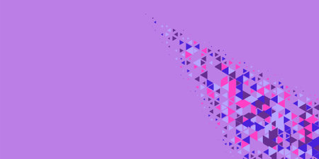 Abstract Triangle colorful background or wallpaper with polygons variety of triangular shapes and...