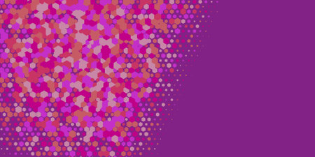 Geometric Multi size Hexagon multi Color Background, Geometric abstract wallpaper in two color...
