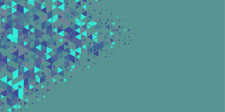 Abstract Triangle colorful background or wallpaper with polygons variety of triangular shapes and...