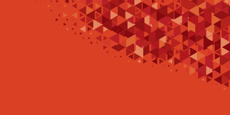 Abstract Triangle colorful background or wallpaper with polygons variety of triangular shapes and colors, triangles or concave geometrical shapes with Copy space soft colorのイラスト素材