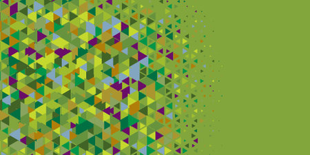 Abstract Triangle colorful background or wallpaper with polygons variety of triangular shapes and...