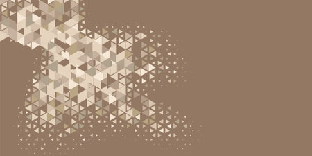 Abstract Triangle colorful background or wallpaper with polygons variety of triangular shapes and colors, triangles or concave geometrical shapes with Copy space soft colorのイラスト素材