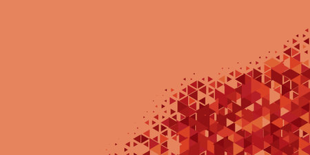 Abstract Triangle colorful background or wallpaper with polygons variety of triangular shapes and colors, triangles or concave geometrical shapes with Copy space soft colorのイラスト素材