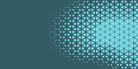Template design abstract modern colorful triangles on black background with copy space for text Triangle shape Abstract Banner background soft color shades, Abstract background with colorful trianglesのイラスト素材