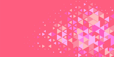 Abstract Triangle colorful background or wallpaper with polygons variety of triangular shapes and colors, triangles or concave geometrical shapes with Copy space soft colorのイラスト素材