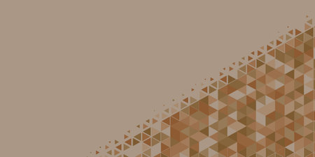 Abstract Triangle colorful background or wallpaper with polygons variety of triangular shapes and colors, triangles or concave geometrical shapes with Copy space soft colorのイラスト素材