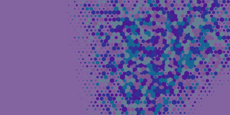 Geometric Multi size Hexagon multi Color Background, Geometric abstract wallpaper in two color...