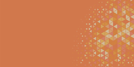 Abstract Triangle colorful background or wallpaper with polygons variety of triangular shapes and...