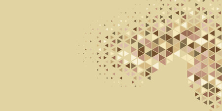 Abstract Triangle colorful background or wallpaper with polygons variety of triangular shapes and colors, triangles or concave geometrical shapes with Copy space soft colorのイラスト素材