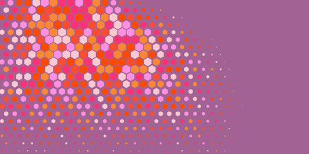 Geometric abstract Hexagon multi Color Background, Geometric abstract wallpaper in two color...