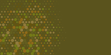 Geometric Multi size Hexagon multi Color Background, Geometric abstract wallpaper in two color...