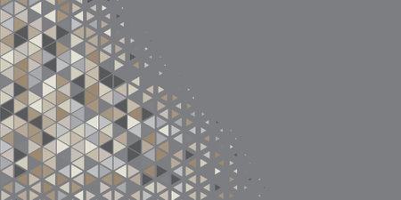 Abstract Triangle colorful background or wallpaper with polygons variety of triangular shapes and colors, triangles or concave geometrical shapes with Copy space soft colorのイラスト素材