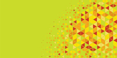 Abstract Triangle colorful background or wallpaper with polygons variety of triangular shapes and colors, triangles or concave geometrical shapes with Copy space soft colorのイラスト素材