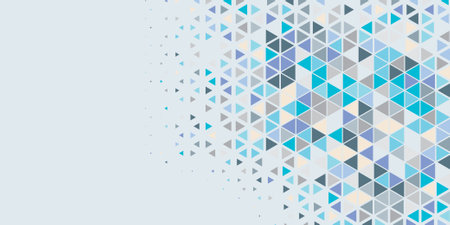 Abstract Triangle colorful background or wallpaper with polygons variety of triangular shapes and...