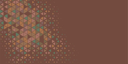 Abstract Triangle colorful background or wallpaper with polygons variety of triangular shapes and colors, triangles or concave geometrical shapes with Copy space soft colorのイラスト素材