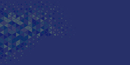 Abstract Triangle colorful background or wallpaper with polygons variety of triangular shapes and colors, triangles or concave geometrical shapes with Copy space soft colorのイラスト素材