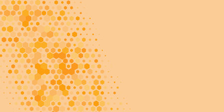 Geometric Multi size Hexagon multi Color Background, Geometric abstract wallpaper in two color...