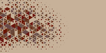 Abstract Triangle colorful background or wallpaper with polygons variety of triangular shapes and colors, triangles or concave geometrical shapes with Copy space soft colorのイラスト素材